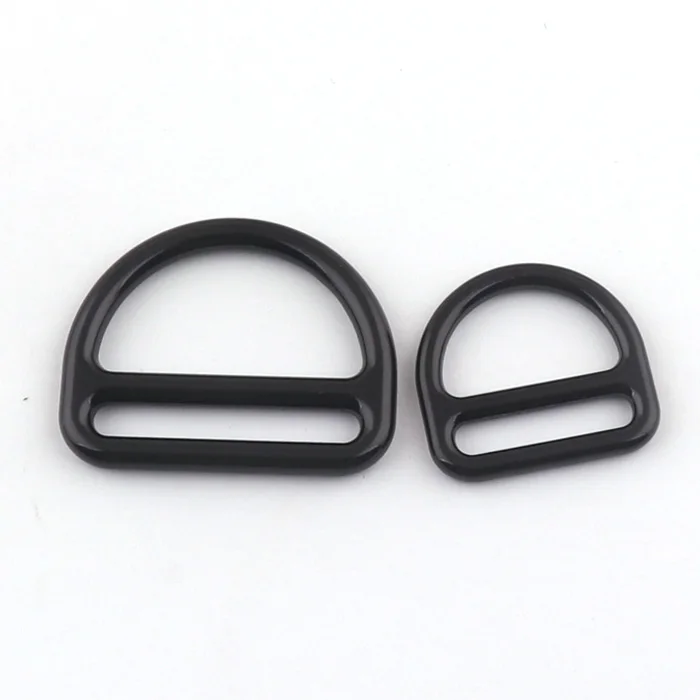 Black Alloy D Ring Triangle Slider Strap D Buckle Adjustable Backpack Strap Connecting Slide Buckle For Dog Collar/harness/Bag