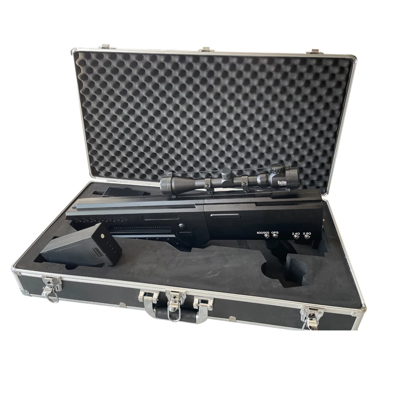 Portable anti drone system for effective return and forced landing