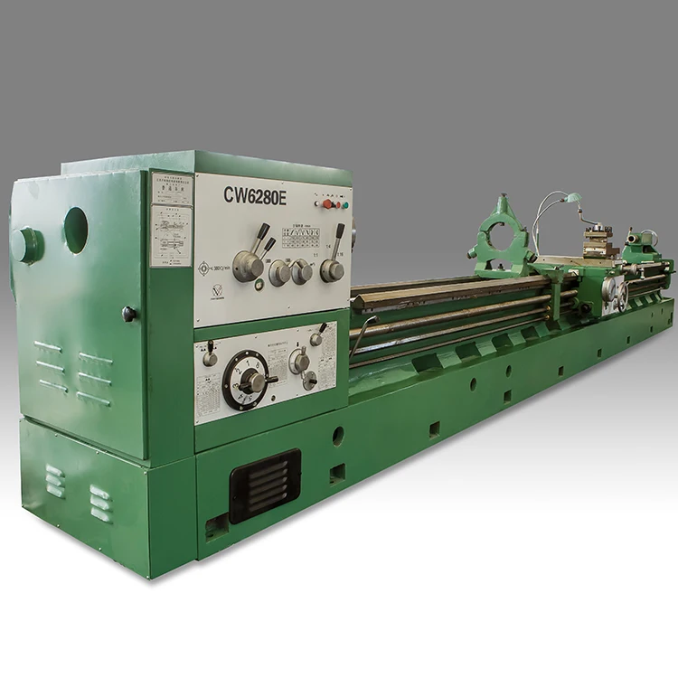 Spindle Bore Manual Engine Lathe Machine CW6280E Heavy Duty Turning Machine For Sell Horizontal Heavy Duty Universal Metal Lathe