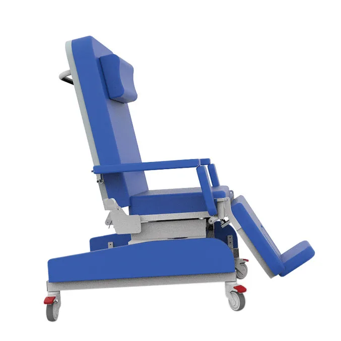 Hospital Furniture Manual Control Reclining mobile Treatment Chair Blood