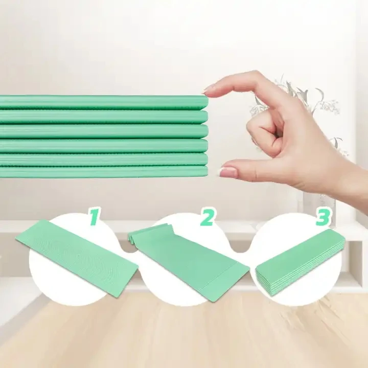 Eco - Friendly TPE Non Slip Folding Pilates Mat Travel Fitness Foldable Yoga Mat