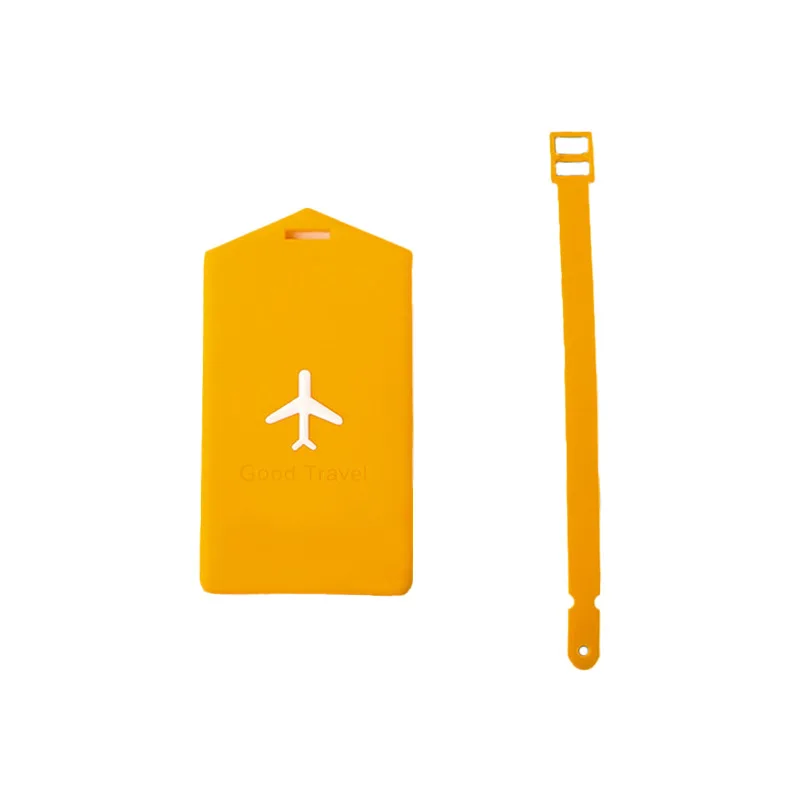 Passport Holder silicone travel suitcase bag pvc luggage tag, Multi-color PU Leather card Labels Baggage Handbag  for traveler