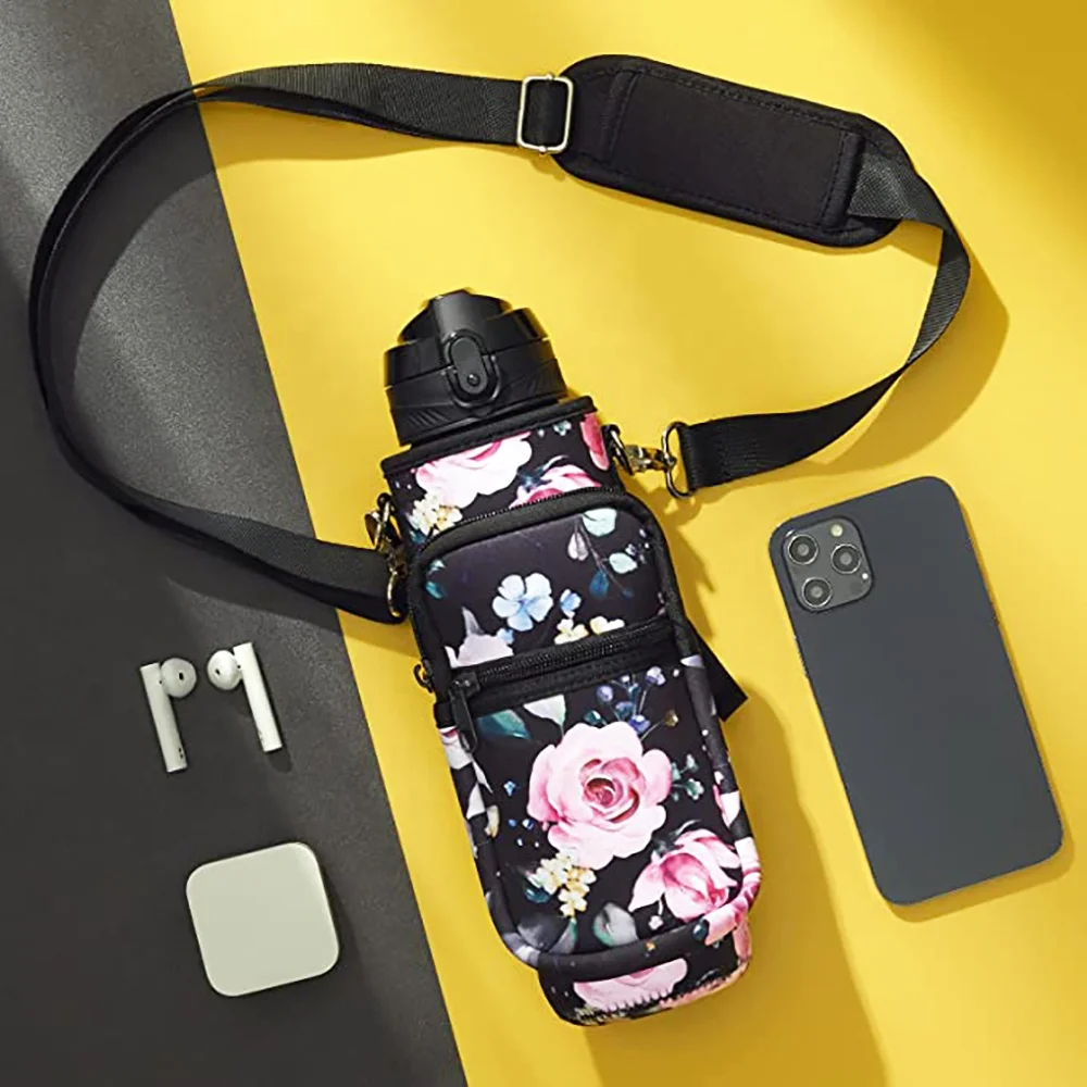 Подходит для 32 унций/40 унций неопрена с плечевым ремнем сумка карманная ручка переноски бутылки водой держатель