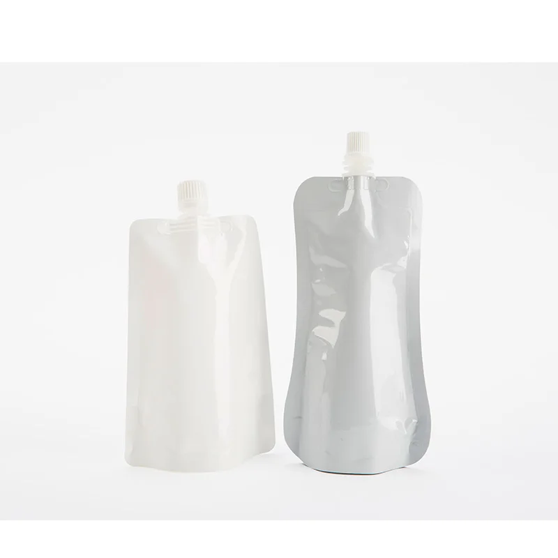 Customized Printed Logo Standing up Plastic Liquid Packaging Bag Aluminium Fruit Juice Packing Spout