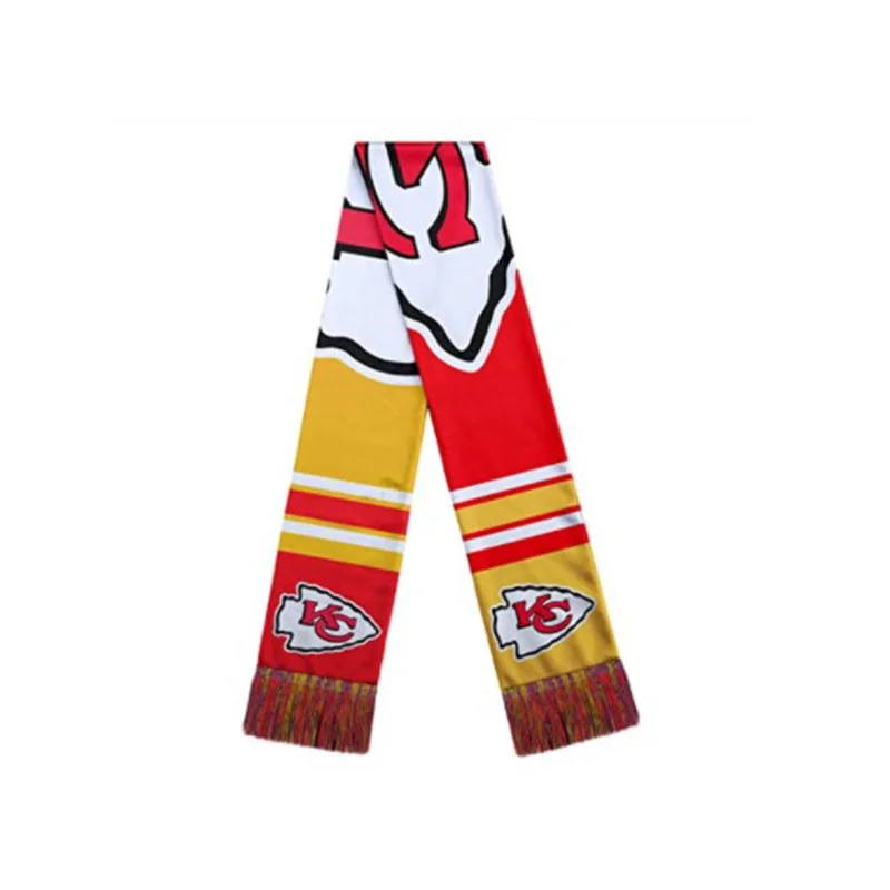 Wholesale Custom Fan Club Cheering Cheer Scarf Knitted Soccer Scarves Vintage