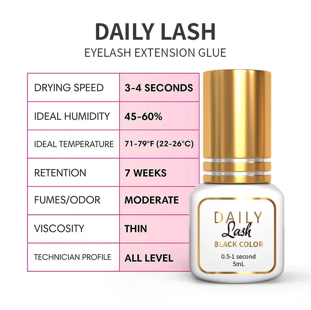 Daily Professional Mini Clear Fast Drying Lash Glue Custom Eyelash Glue Private Label Waterproof Adhesive Eyelash Extension Glue