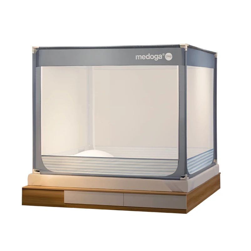 Stable Quadrate Bed Net For Baby Reinforced Steel Support Prevent Falling Anti-Falling Mosquito Net