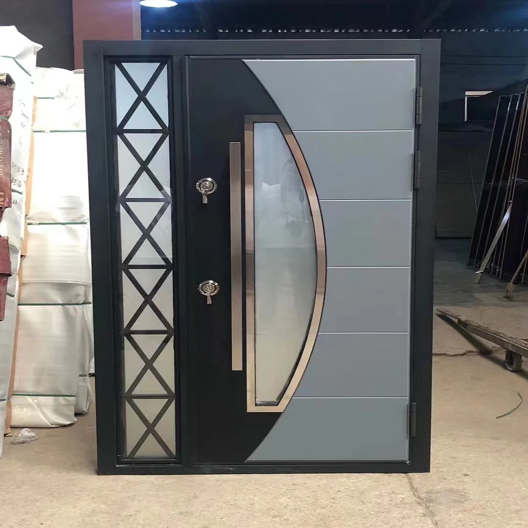 Give $500 Cash coupon steel safety door manufacturer customized security door