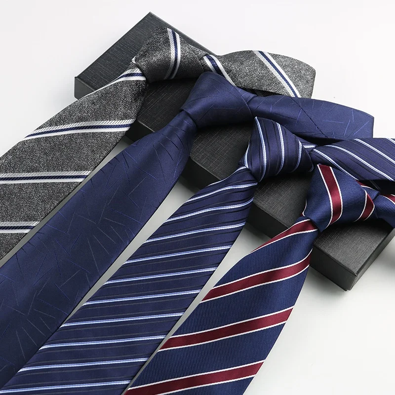 Оптовая продажа дешевые lot stock 1200 иглы (8 см) производство галстук в полоску бизнес мужские 100% Полиэстеровые