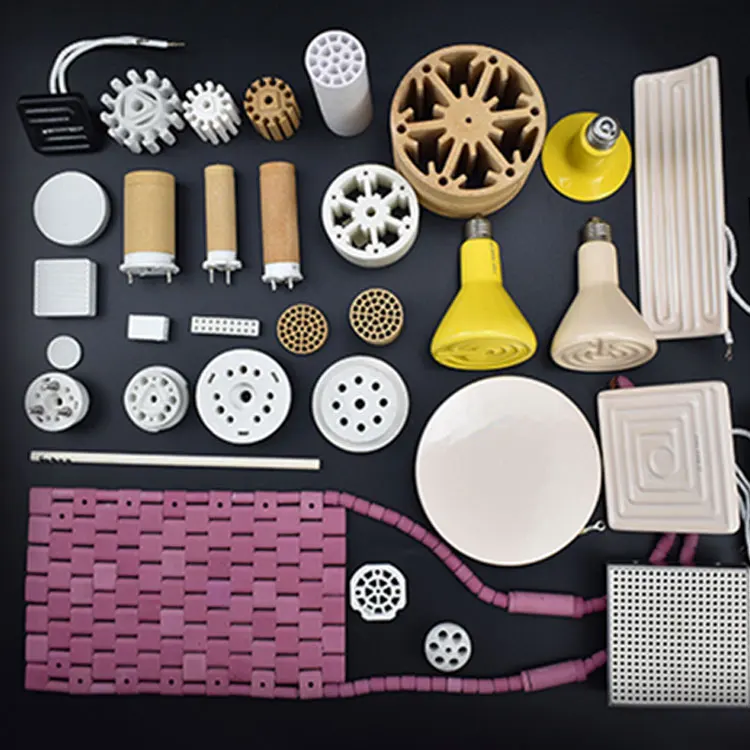 BRIGHT Custom Vacuum Ceramic Heating Plate 242*62Mm Far Infrared Ceramic Heating Brick Heating Plate Heater