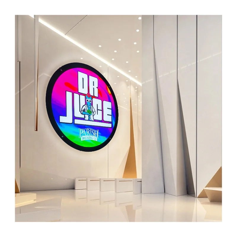 Custom Design Silkscreen Printing Crystal Led Lighting Sign Acrylic Led Light Box