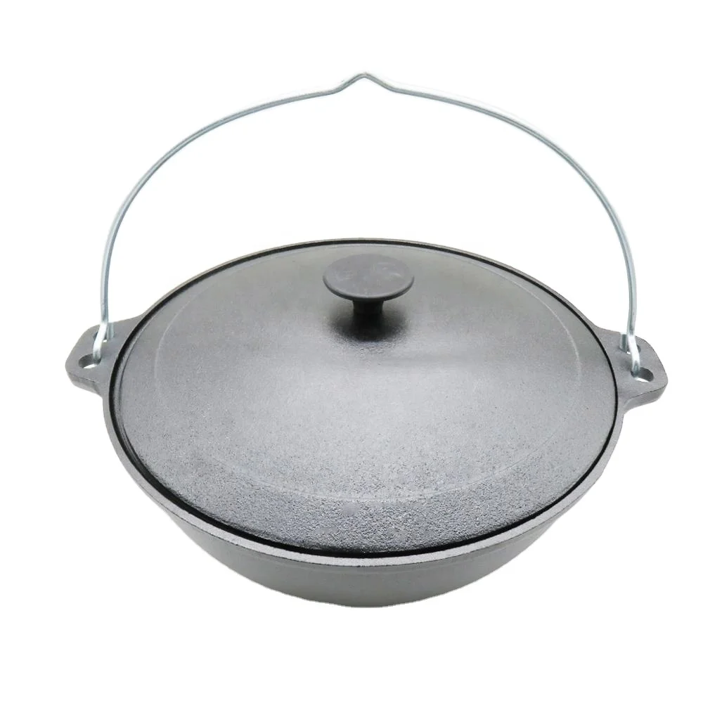 Uzbek cast iron kazan pot 10L 12L 20L