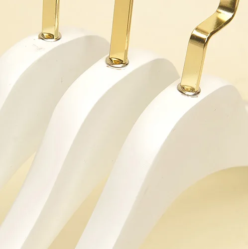 Popular wood hangers hot sale wooden craft and baby clothing brass hangers