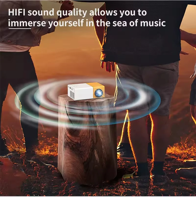 Factory YG300 4k HD Salange J9pro Portable Projector Mini Beam Pocket Mobile Home Video Projector Kids Story Projector