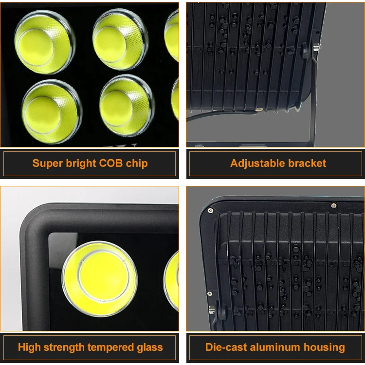 Excellent Quality Long Life Sport Stadium Ip65 Aluminum Cob 50 100 150 200 300 400 500 W Led Flood Lamp