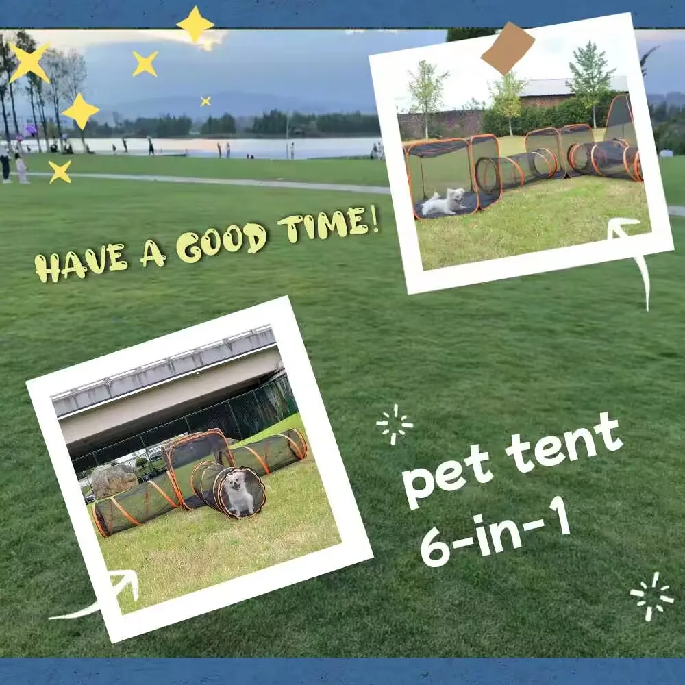Creative Design Luxury XL Iron Pet Playpen Grip Resistant Portable Fence Tent with Zipper Closure Breathable for Dogs and Cats