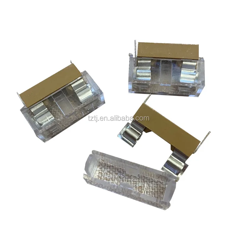 Монтаж печатной платы 5*20 мм держатель предохранителя с прозрачной крышкой стеклянный держатель предохранителя