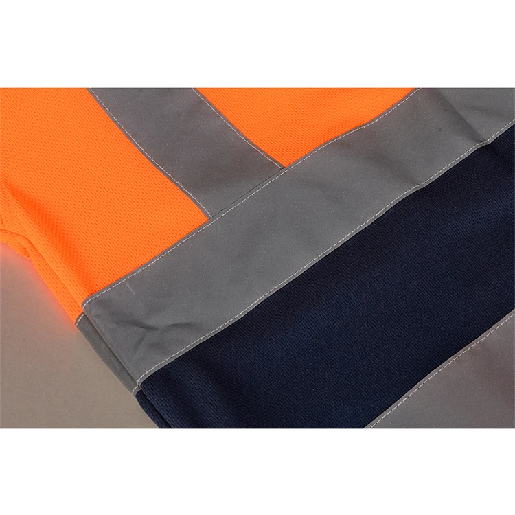 Factory direct sale reflective printing men logo custom shirts safety t shirt