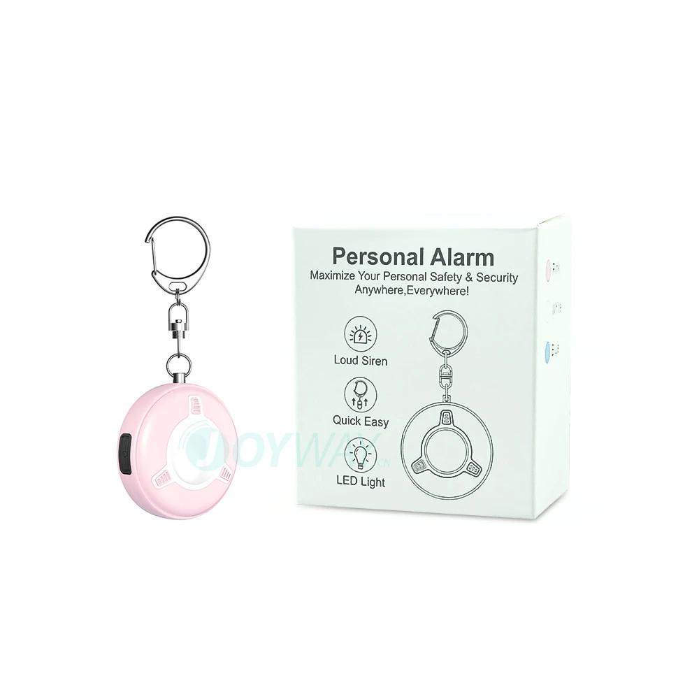 New Safe Sound 130db Recharge Self Defense Safety Personal Alarm Key Chain Led Siren Alarm For Women