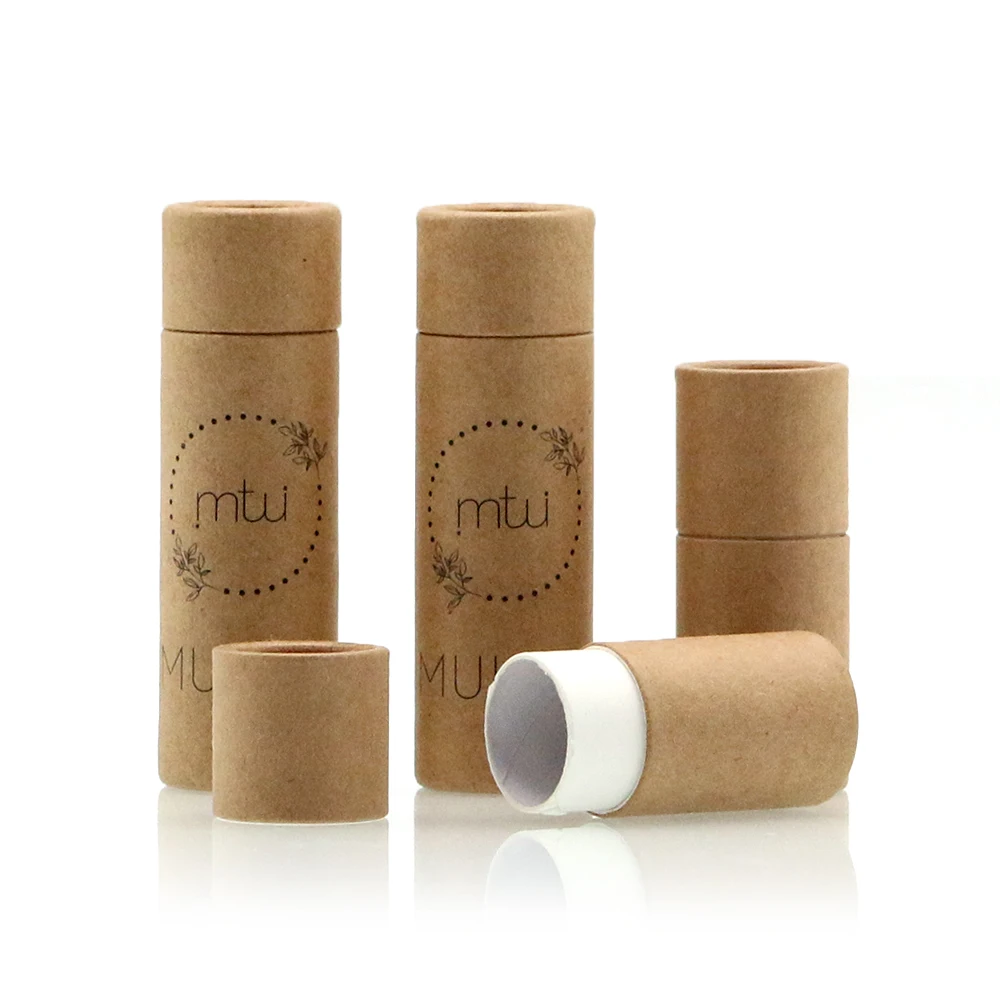 High Quality Brown Eco Kraft Mailing Paper Box Tube customize white Shipping craft paper tube packaging