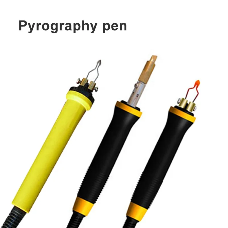 Wood Carving Tools Electric Soldering Iron Engraving Machine With 23 Kinds Of Pyrograph Pens And Walnut Oil Pyrography machine