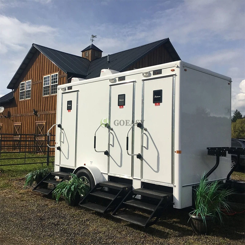 Brand New Portable Vip Luxury Restroom Showers For Sale Mobile Toilet Trailer