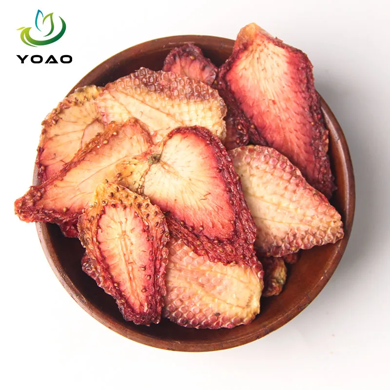 New Arrival Premium Factory Supply Dried Strawberry Slices Pure Natural Dried Fruit Slices Delicious Fruit Tea for Sale