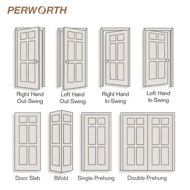 Hollow Core Doors wood veneer solid doors hollow core panel puerta wooden doors for house