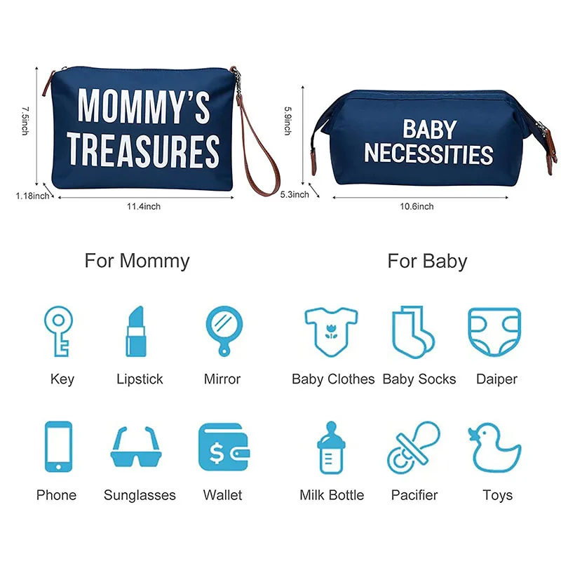 Good Quality Diaper Tote Bag PU Leather Diaper Bag Large Capacity Nappy Baby Bag with Large Capacity for Mommy