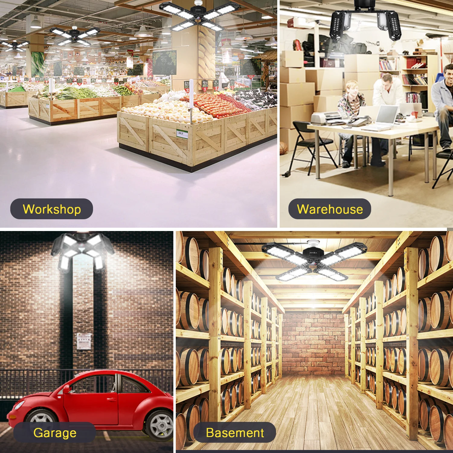 Factory Directly Basement workshop 60W Led High Bay Lighting Pendant Street Lights Led Shop Garage Lights