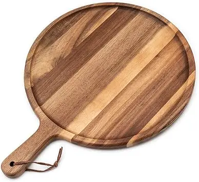 Wooden Pizza Peel Paddle Customized  Cutting Board With Handle (for Baking   Pizza,Bread,Fruit,Vegetables,Cheese)