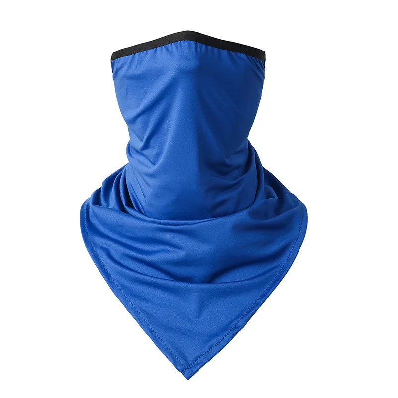 Summer ice silk hanging ear triangle towel quick-drying and breathable outdoor riding sunscreen scarf multi-functional bandanas