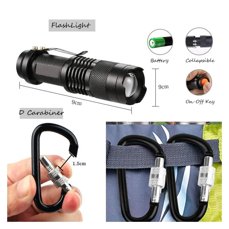 Custom Travel Mini first aid emergency kit bag Survival Tools 10 in 1 SOS Earthquake Aid Equipment Survival Gear aid Kit