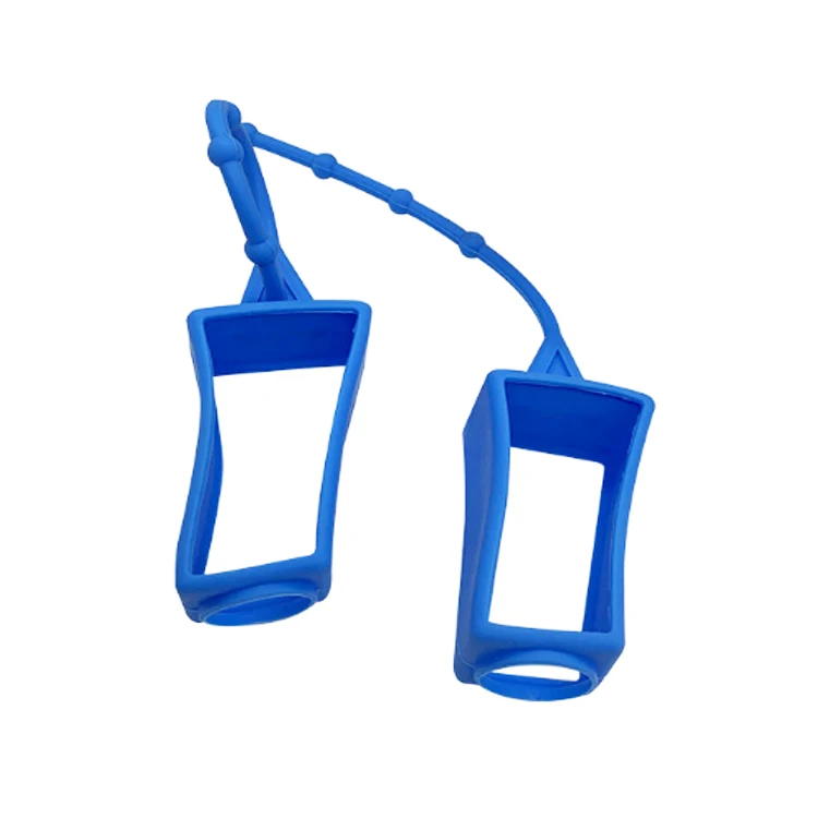 Promotional gift mini silicone rubber  Hand sanitizer sleeve with silicone holder/Customizable silicone hand sanitizer holders