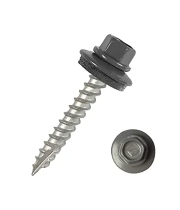 Eagle 1 - 14 Metal Roofing Screws 1.23 & 2.5 Inch Painted Hex Washer Head Sheet Metal Roof Screw. Metal To Wood Sheet