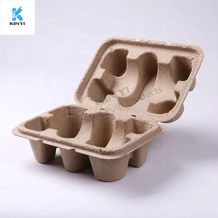 Custom eco friendly paper pulp molded packaging box