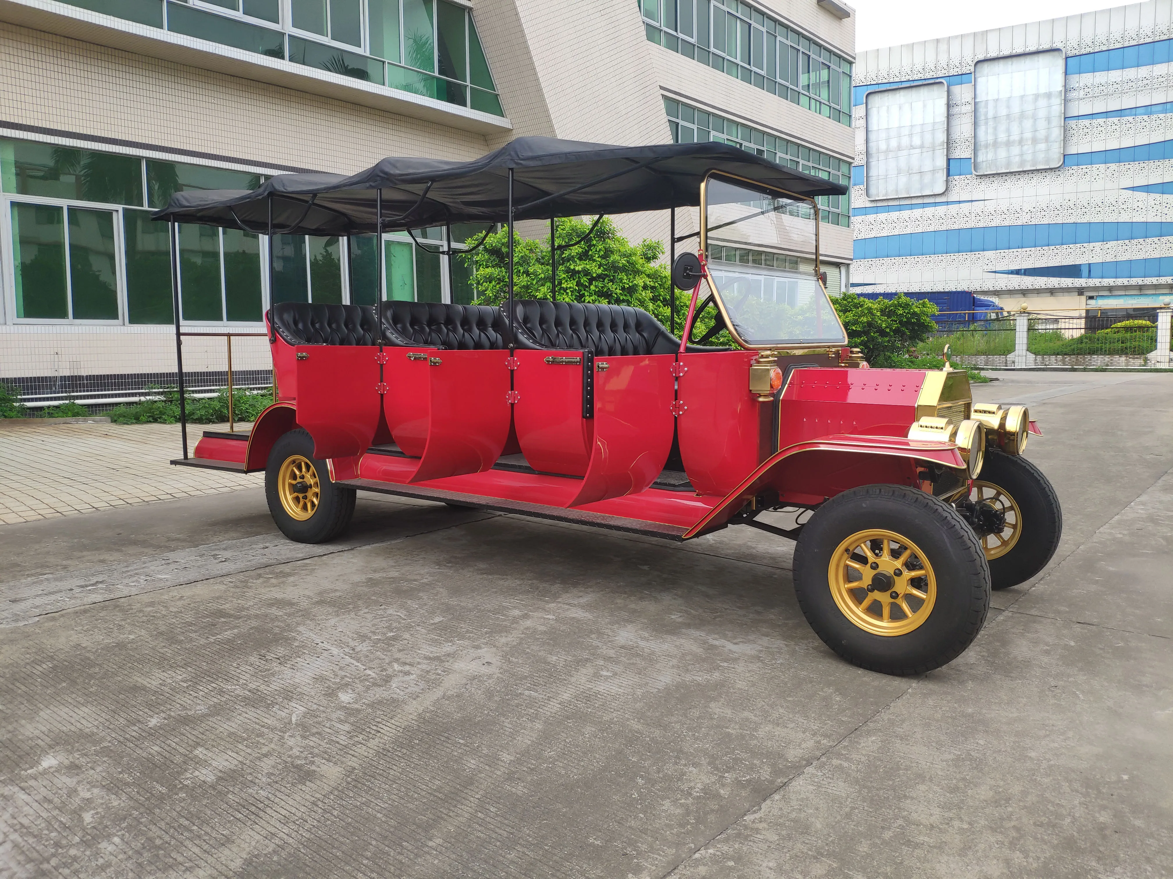 Восемь сидений CS Электрический белый цвет достопримечательность винтажный автомобиль