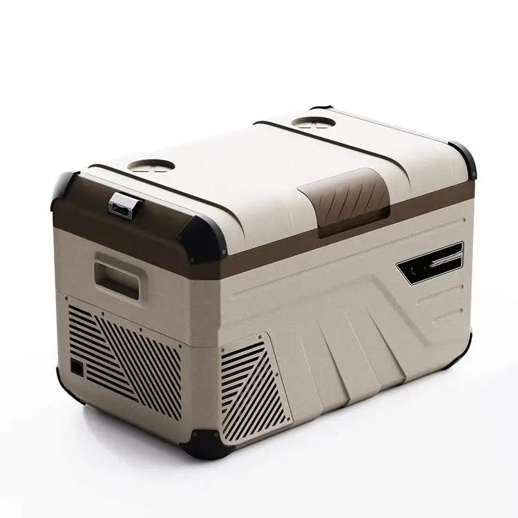 Portable 35-Liters AC/DC 12V Electric Refrigerator and Freezer for RV Camping USB Battery Operated Fridge