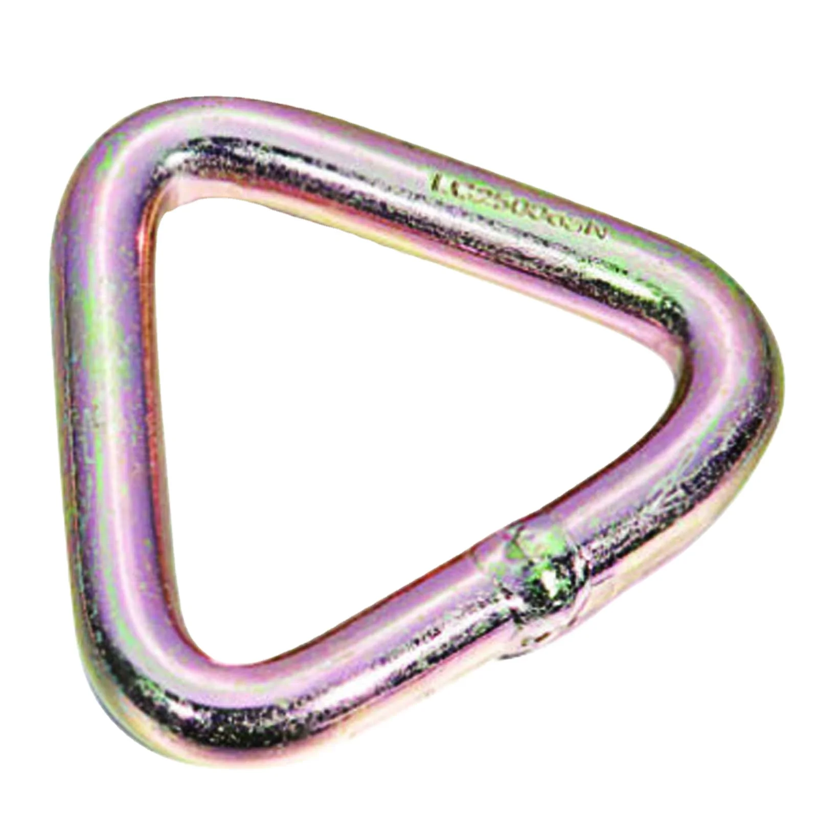 Triangle delta ring lashing Metal  hardware triangle welded D Rings for strap