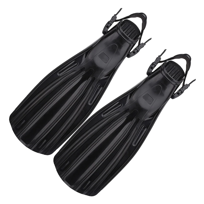 Big Foot Pocket Freediving Fins Boot Spearfishing Adjustable 3 Sizes 36-47 Open Heel Spring Strap TPR PP Long Scuba Diving Fins