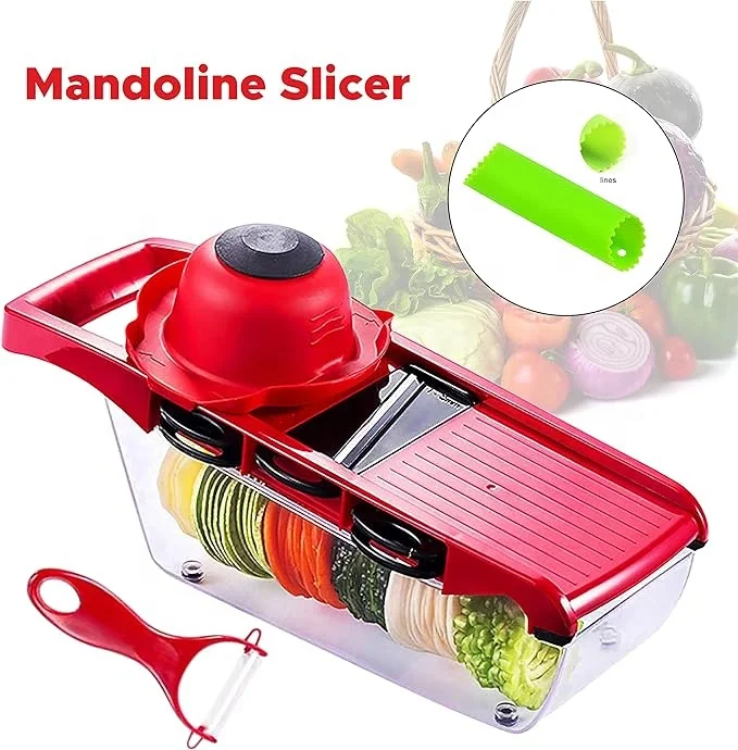 Vegetable chopper Multi functional cutter 10-in-1 for potatoes tomatoes garlic carrots and fruits Grater Vegetable Julienne