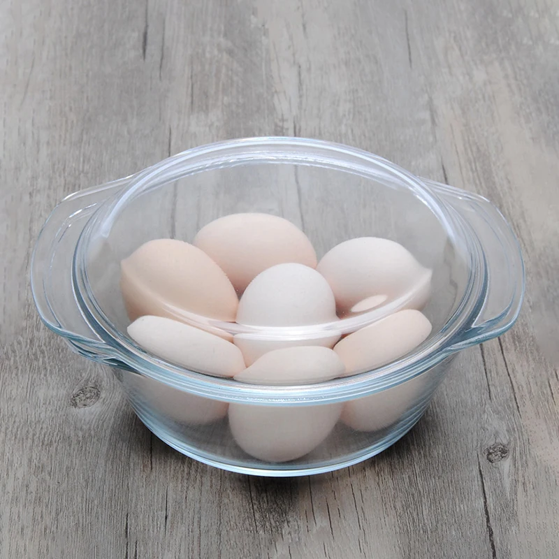 wholesale Borosilicate glass cookware  glass casserole dish with glass lid
