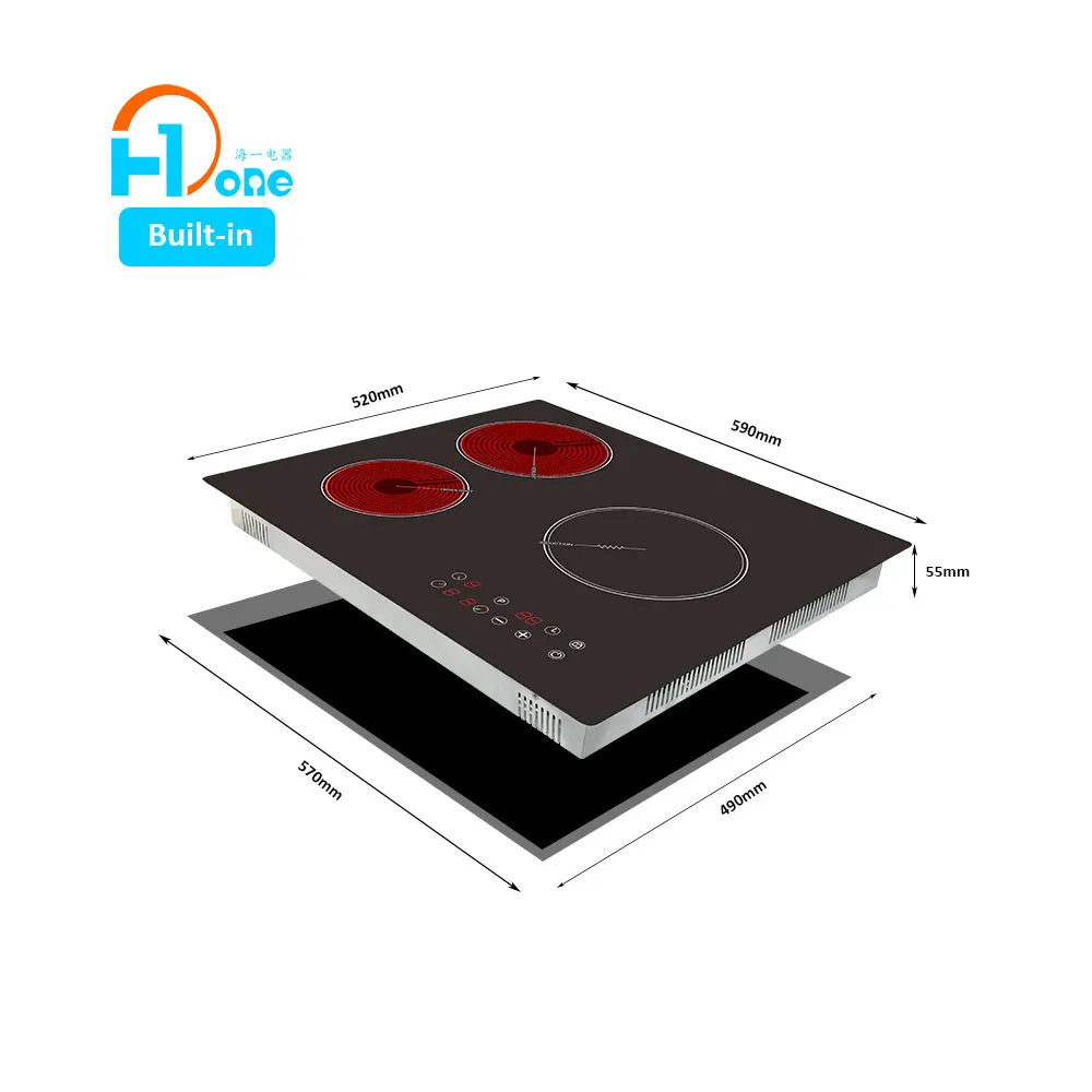 Major Kitchen Appliances 3 Zone Electric Induction Hybrid Cooker for Kitchen