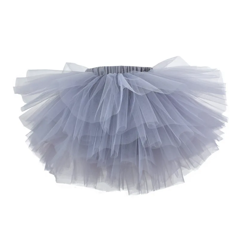 Kids Tutu Skirt Solid Color Mesh Multi-layer Tutu Skirt for Baby Girl Christmas and Halloween Decorations and Ruffles