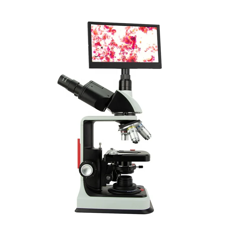 EOC laboratory 1000X 1600X 4K biological lcd biological student school lab digital optics microscope price with lcd screen