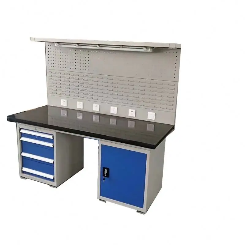 Industrial Workbench Mechanics Work Bench Electronic Work Table with Rack heavy duty workbench