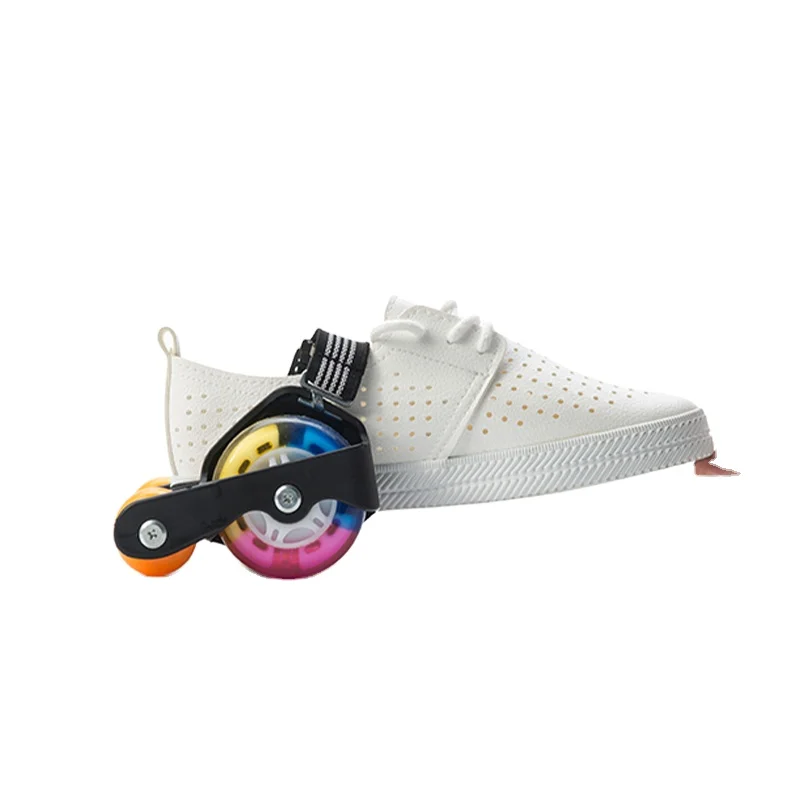 
Size adjustable outdoor kids toy four wheel children flashing roller skate 