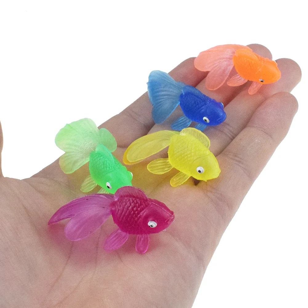Wholesale Cute Mini Colorful Gold Fish Animal Toys Swimming Beach Gifts Kids Baby Bath Toys