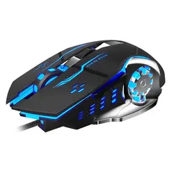 For AULA S20 wired led ergonomic optical desktop computer laptop office gaming mice pc game usb mouse