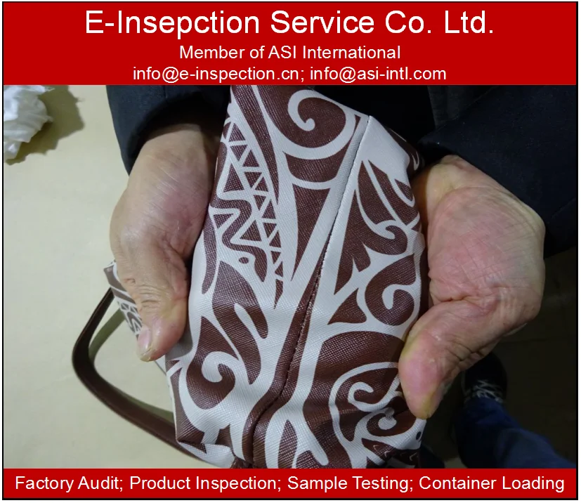 China guangzhou/dongguan/Huizhou/ Xiamen Wallet backbag handbag final pre shipment inspection service